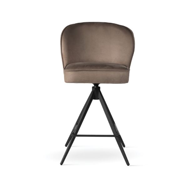 Scaun bar rotatriv taupe/negru Aniel Supreme Twist M