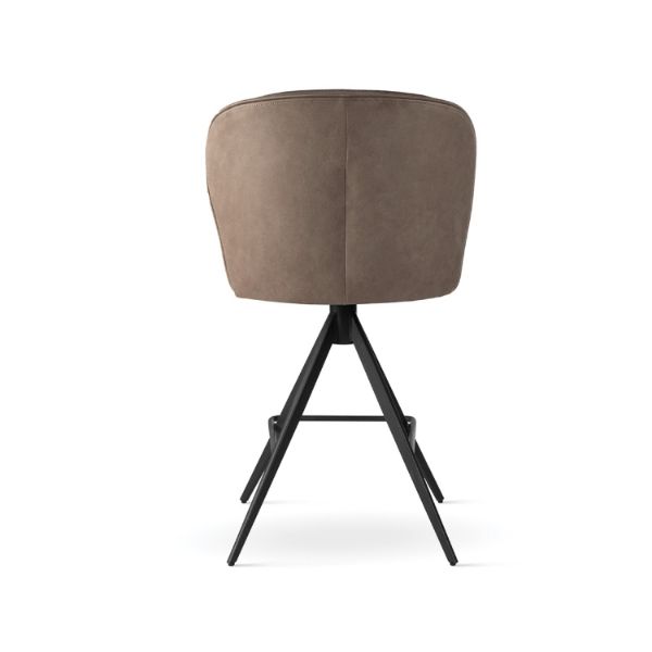 Scaun bar rotatriv taupe/negru Aniel Supreme Twist M