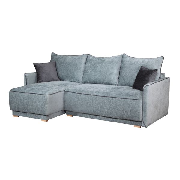 Coltar extensibil L stanga 3 locuri gri Soho