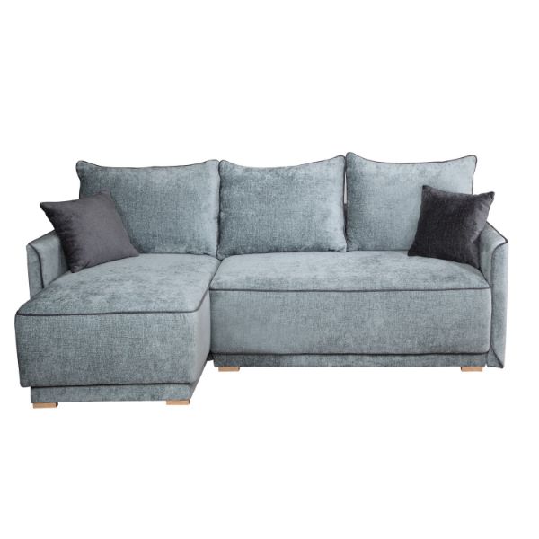 Coltar extensibil L stanga 3 locuri gri Soho