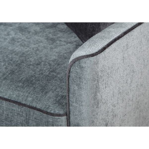 Coltar extensibil L stanga 3 locuri gri Soho