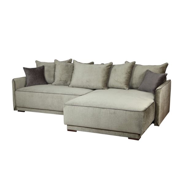 Coltar extensibil L dreapta 3 locuri verde Soho Big