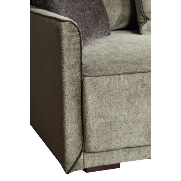 Coltar extensibil L dreapta 3 locuri verde Soho Big