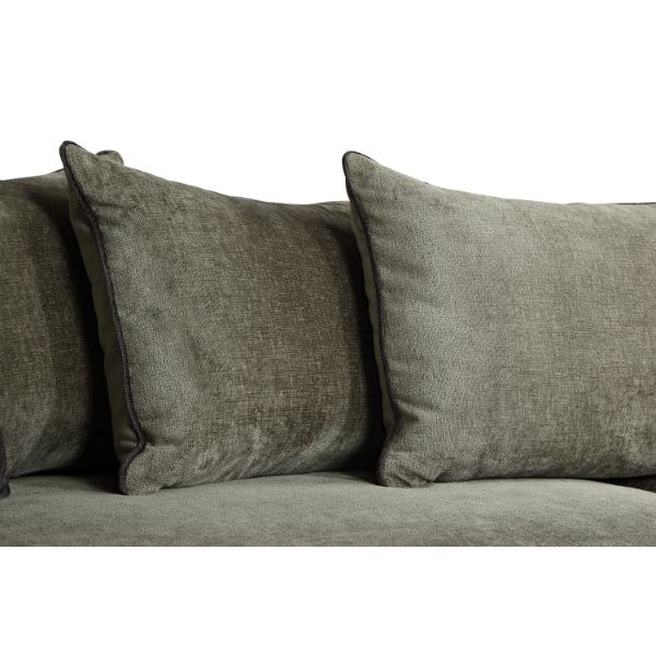 Coltar extensibil L dreapta 3 locuri verde Soho Big