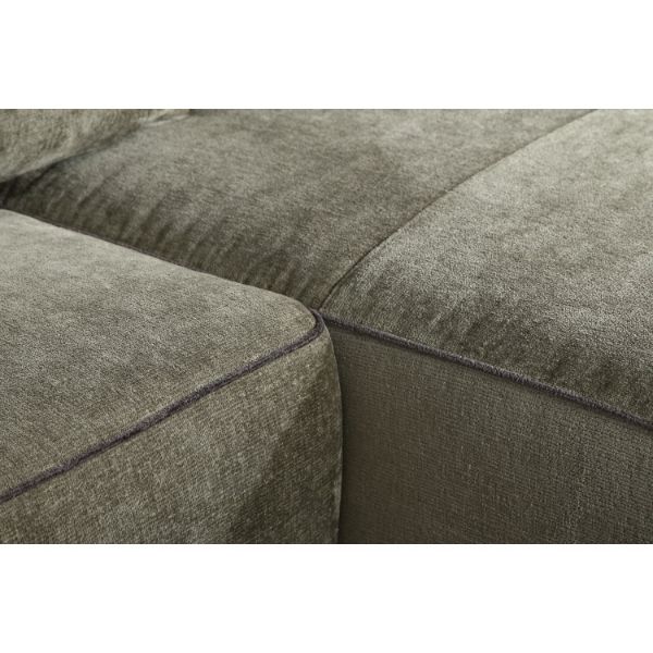 Coltar extensibil L dreapta 3 locuri verde Soho Big