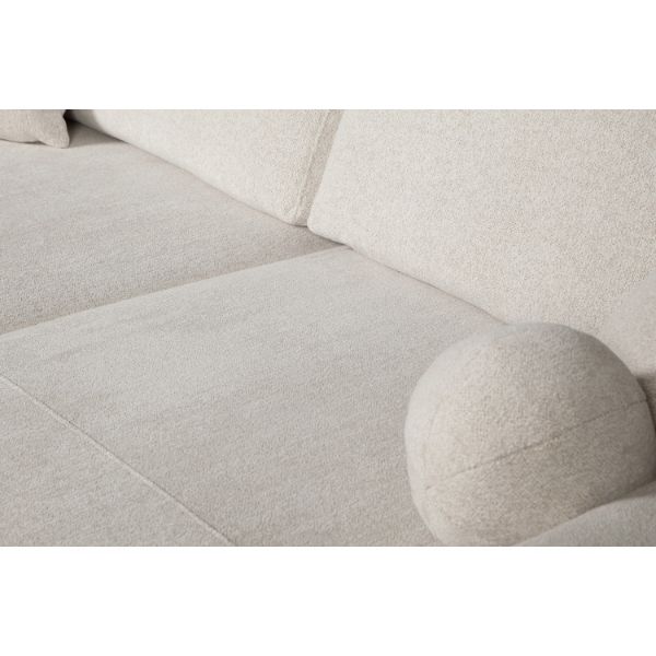 Coltar extensibil L dreapta 3 locuri alb murdar Morgan