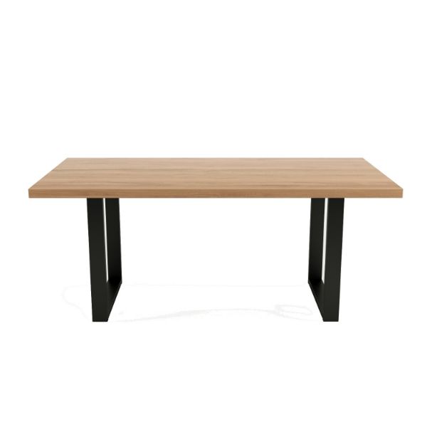 Masa fixa 180 cm stejar/negru U Colton