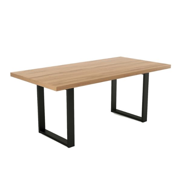 Masa fixa 180 cm stejar/negru U Colton
