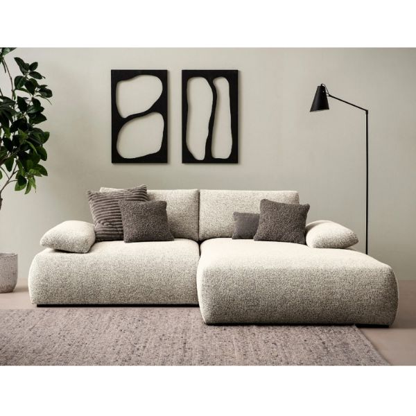 Coltar fix dreapta L, mic, crem Orson