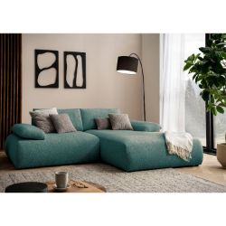 Coltar fix dreapta L, mic, turcoaz Orson