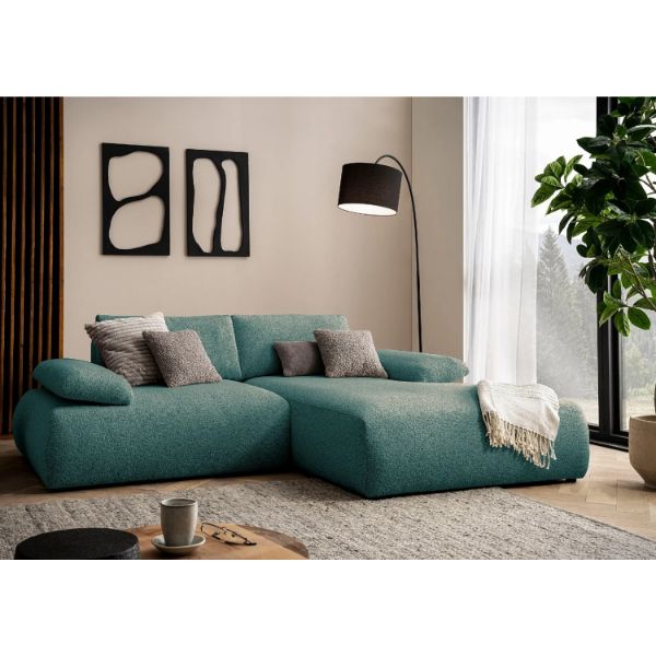 Coltar fix dreapta L, mic, turcoaz Orson