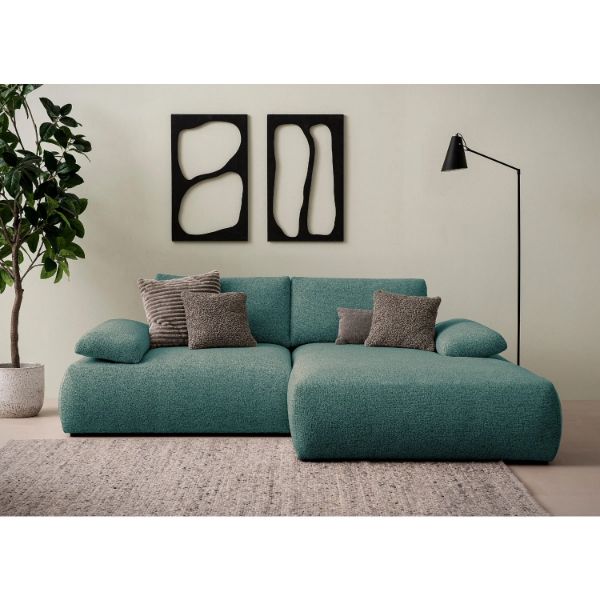 Coltar fix dreapta L, mic, turcoaz Orson