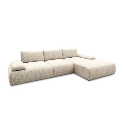 Coltar fix dreapta L, mare, crem Orson