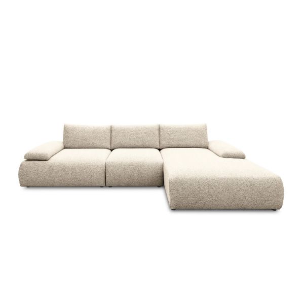 Coltar fix dreapta L, mare, crem Orson