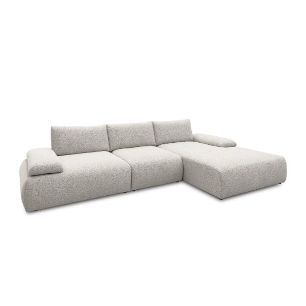 Coltar fix dreapta L, mare, gri Orson