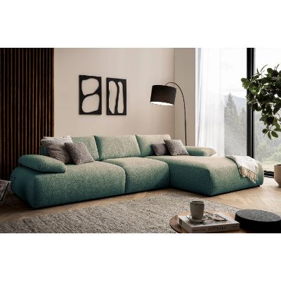 Coltar fix dreapta L, mare, verde Orson