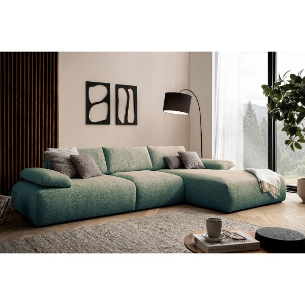 Coltar fix dreapta L, mare, verde Orson