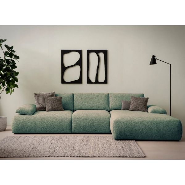 Coltar fix dreapta L, mare, verde Orson