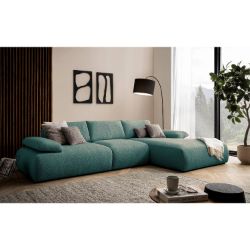 Coltar fix dreapta L, mare, turcoaz Orson