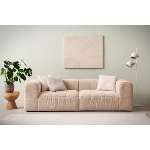 	Canapea fixa 3 locuri roz Omar
