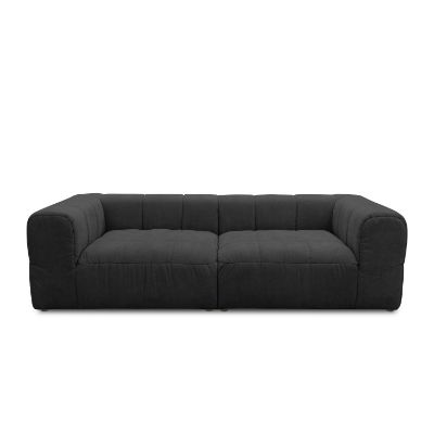 	Canapea fixa 3 locuri negru Omar