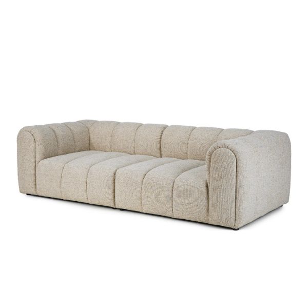 Canapea fixa 3 locuri bej Otto