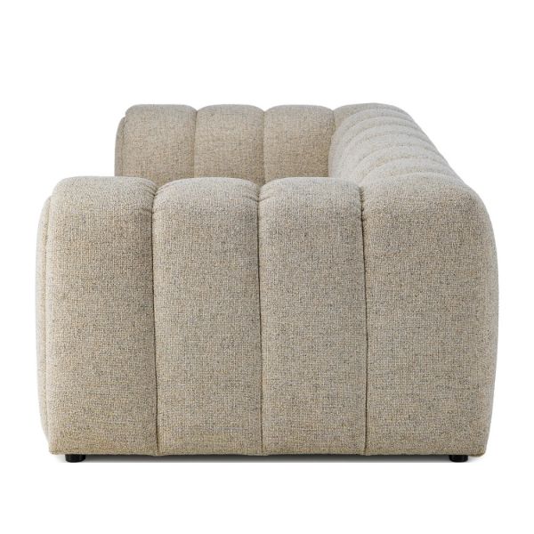 Canapea fixa 3 locuri bej Otto