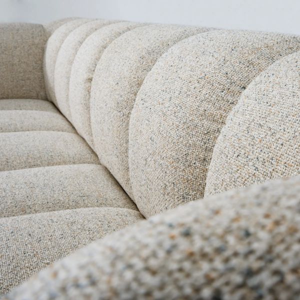 Canapea fixa 3 locuri bej Otto