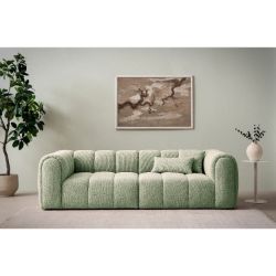 Canapea fixa 3 locuri verde menta Amore