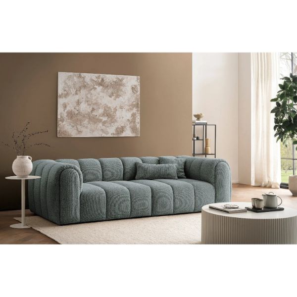 Canapea fixa 3 locuri gri inchis Otto