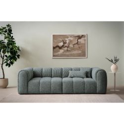 Canapea fixa 3 locuri gri inchis Otto