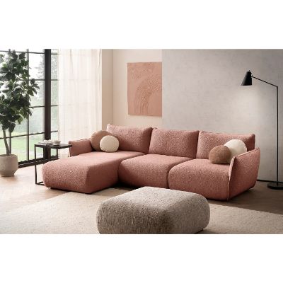 Coltar fix stanga L, mare, roz prafuit Ocean