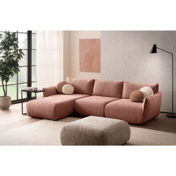 Coltar fix stanga L, mare, roz prafuit Ocean