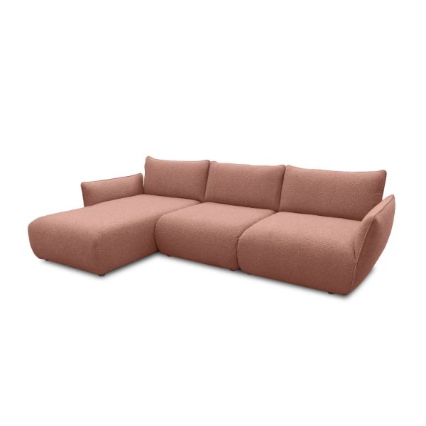 Coltar fix stanga L, mare, roz prafuit Ocean