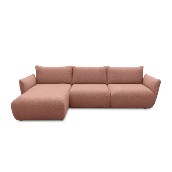 Coltar fix stanga L, mare, roz prafuit Ocean