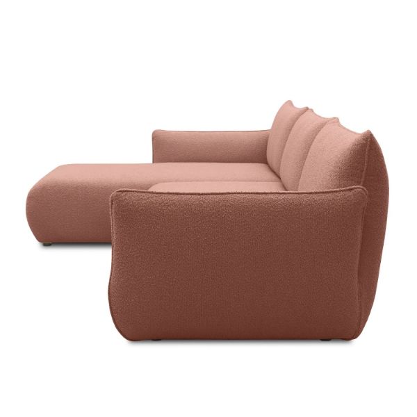 Coltar fix stanga L, mare, roz prafuit Ocean