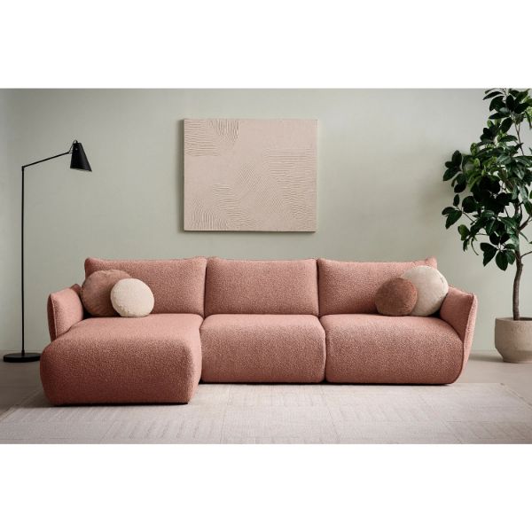 Coltar fix stanga L, mare, roz prafuit Ocean