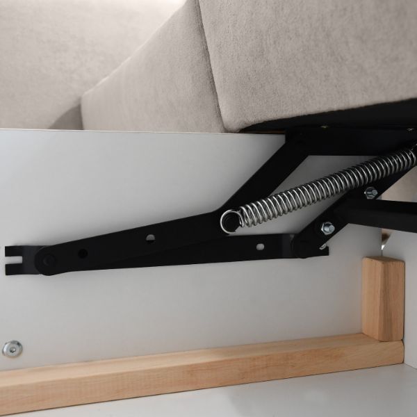 Canapea extensibila 3 locuri negru Borneo