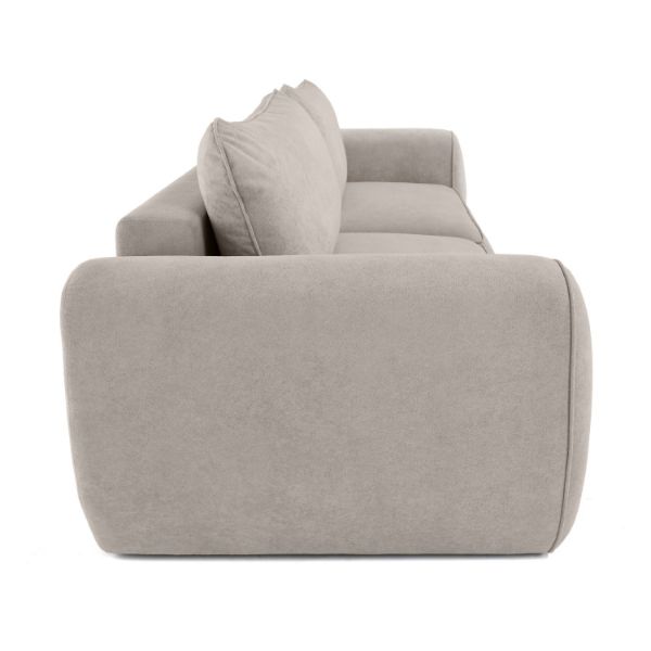 Canapea extensibila 3 locuri gri deschis  Borneo