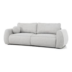 Canapea extensibila 3 locuri gri deschis Borneo