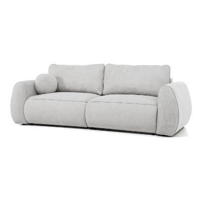 Canapea extensibila 3 locuri gri deschis Borneo