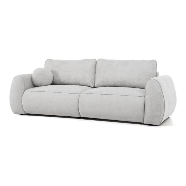 Canapea extensibila 3 locuri gri deschis Borneo