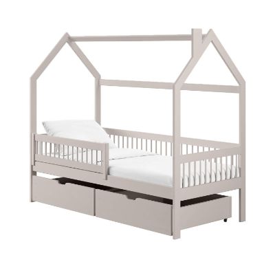 	Pat casuta 90 x 200 cm lemn masiv, casmir, Oskar