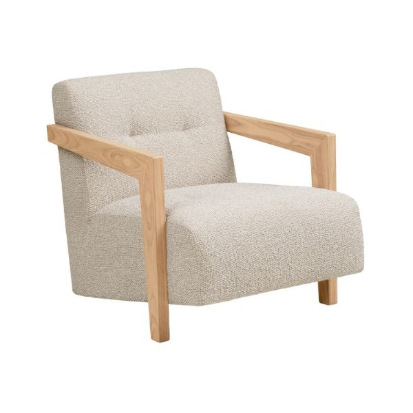 Fotoliu tapitat bej Caracas