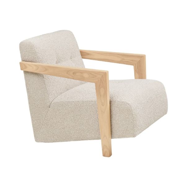 Fotoliu tapitat bej Caracas