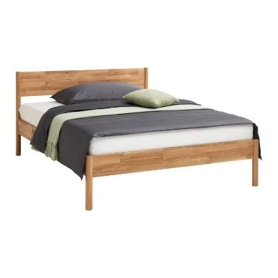 Pat 160 x 200 cm lemn masiv stejar Waden 