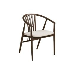 	Scaun lemn cu brate alb murdar/stejar afumat Augustin