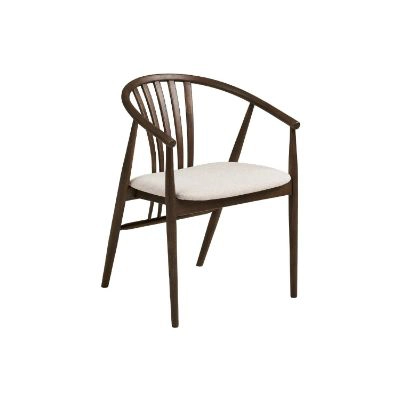 	Scaun lemn cu brate alb murdar/stejar afumat Augustin