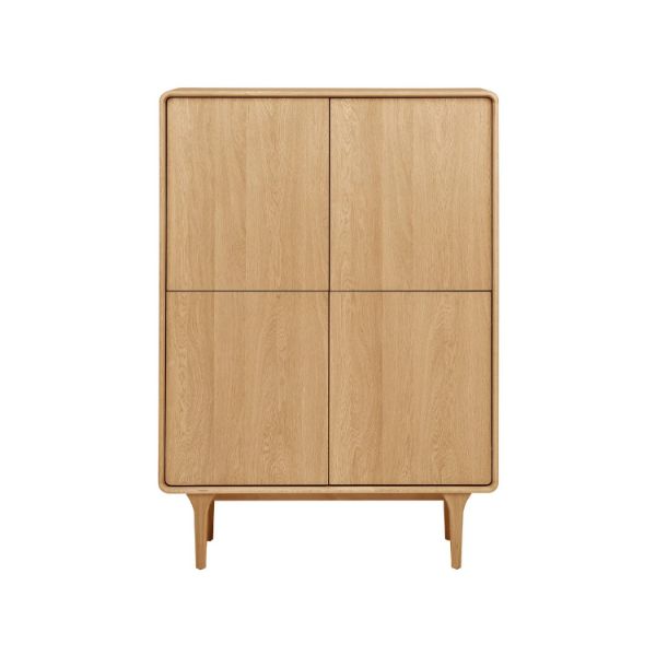 Comoda inalta cu 4 usi stejar natur Darwin