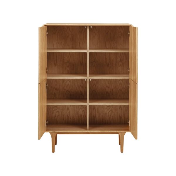 Comoda inalta cu 4 usi stejar natur Darwin